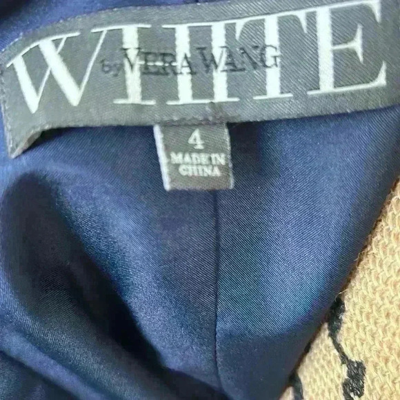 Vera Wang White Womens Short Dress Navy Blue One Shoulder
Belted - Picture 8 of 9